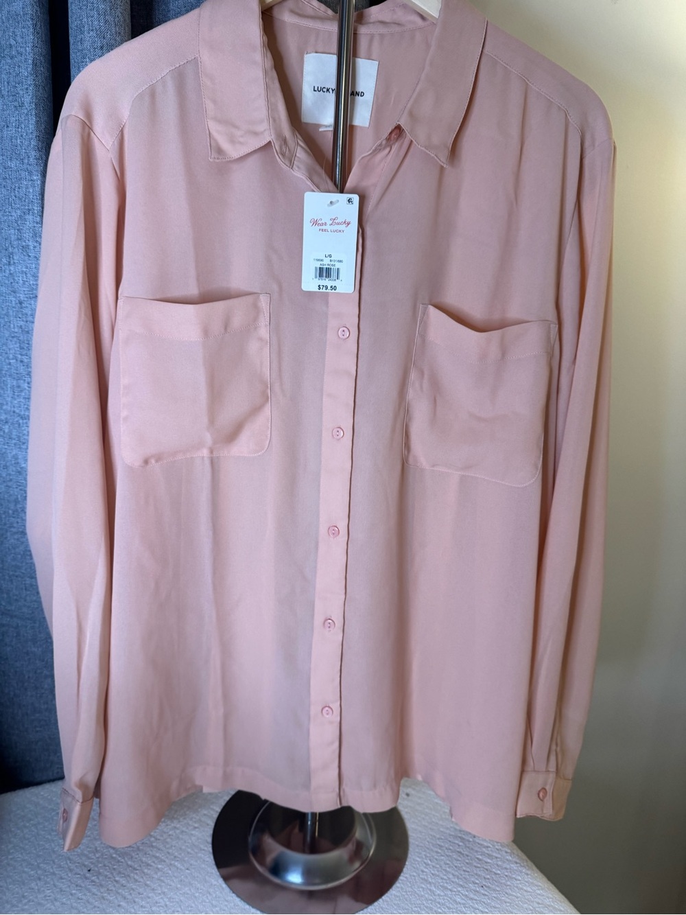 Lucky Brand Men's Button-Down Shirt in Dusty Rose